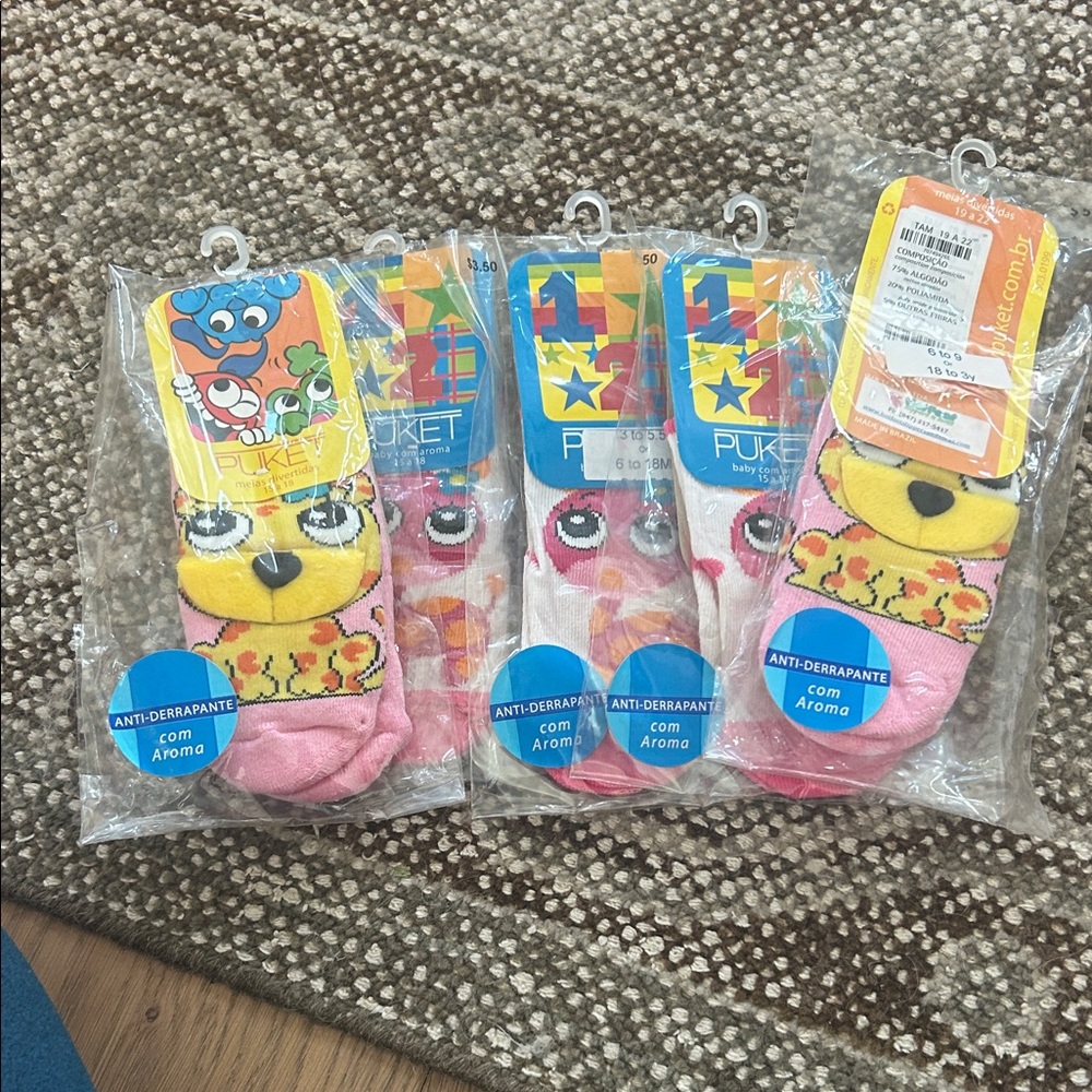 Colorful Cartoon Character Socks